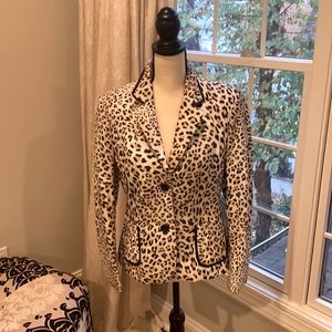 Leopard print blazer